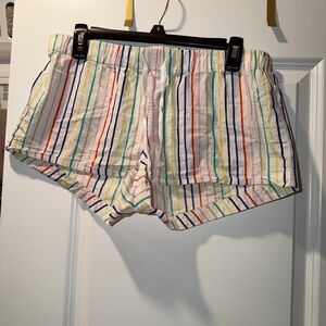 Striped Multicolor Women's Sleep Shorts